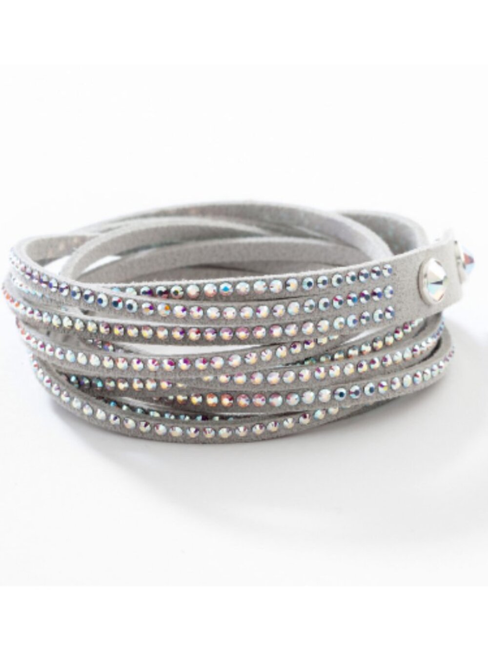 Touchstone Crystal By Swarovski Triple Wrap Star Bracelet Crystal Aurore Boreale